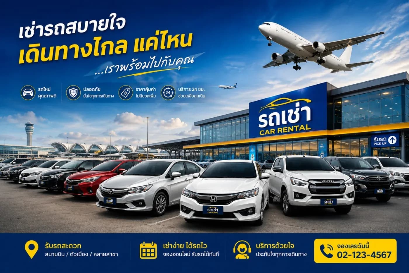 เช่ารถภูเก็ตตอนกลางคืนได้ไหม? ร้านต้นรถเช่าเปิด 24 ชั่วโมง รับรถดึกแค่ไหนก็ได้
