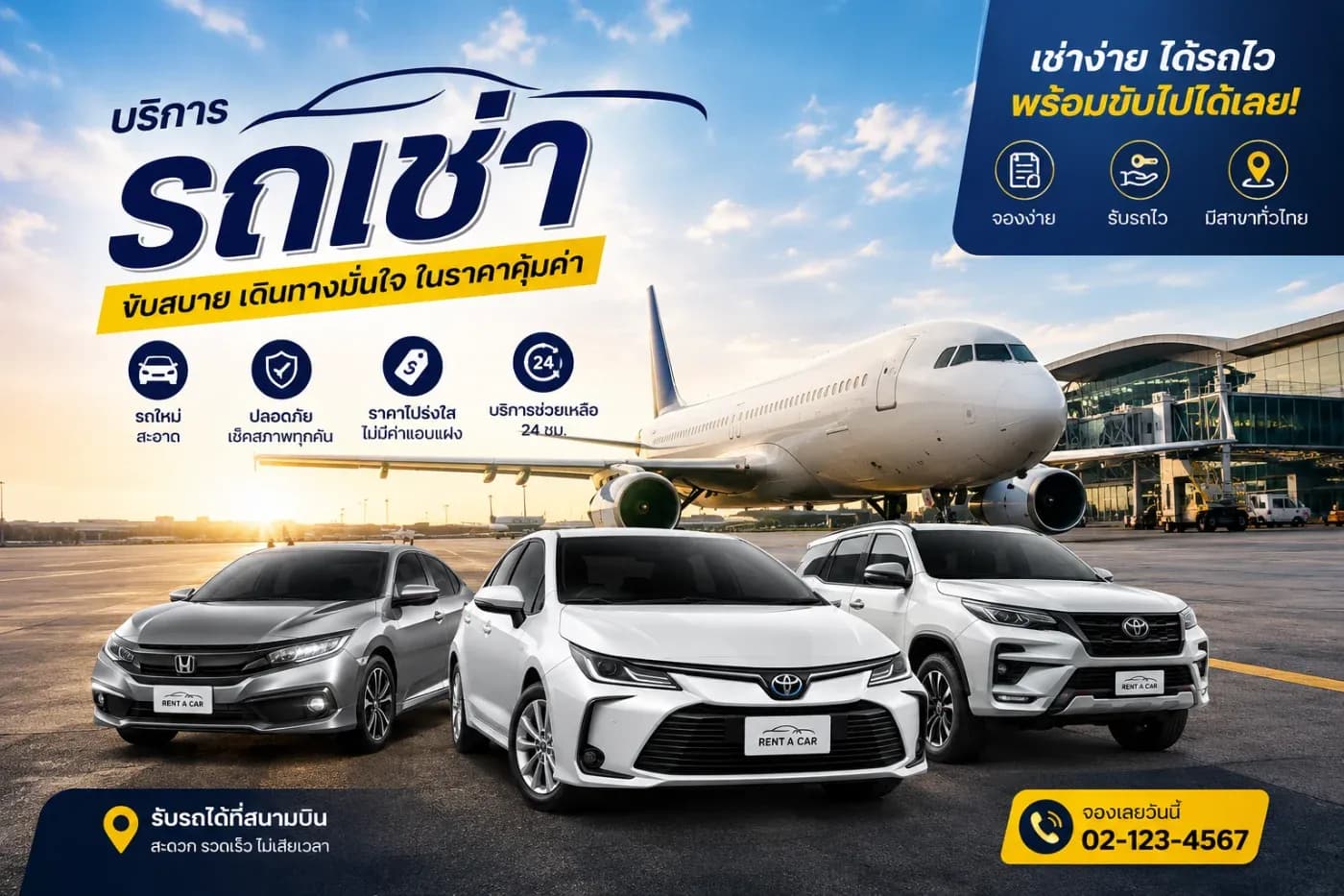 ร้านต้นรถเช่า อยู่ใกล้สนามบินภูเก็ตแค่ไหน?