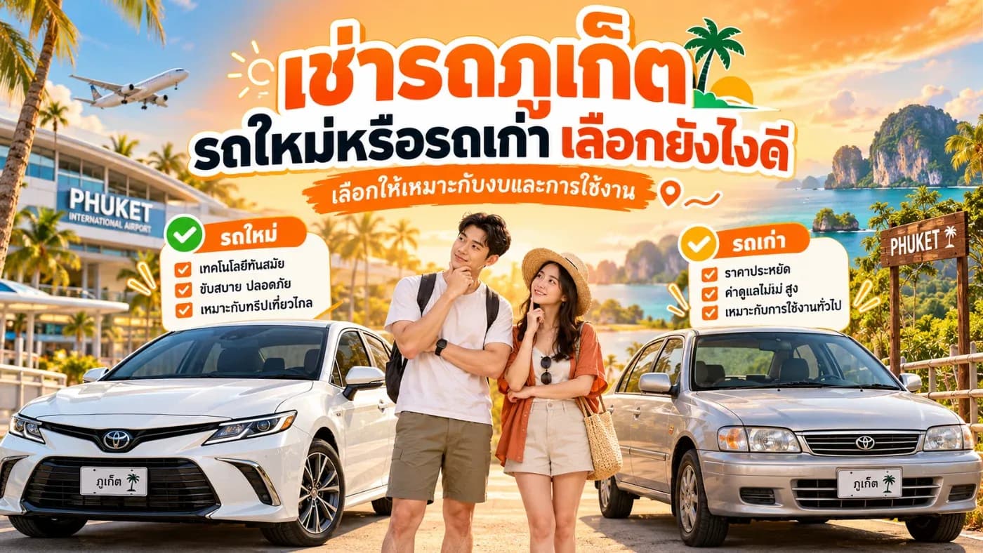 การเลือกรถเช่าไม่จำเป็นต้องดูแค่ว่าเป็นรถปีใหม่หรือปีเก่า แต่ควรดูหลายอย่างประกอบกัน