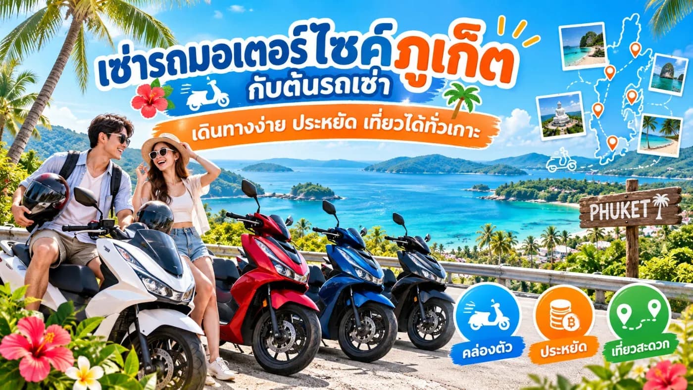 เสน่ห์ของการเที่ยวภูเก็ตด้วยมอเตอร์ไซค์คือความคล่องตัว