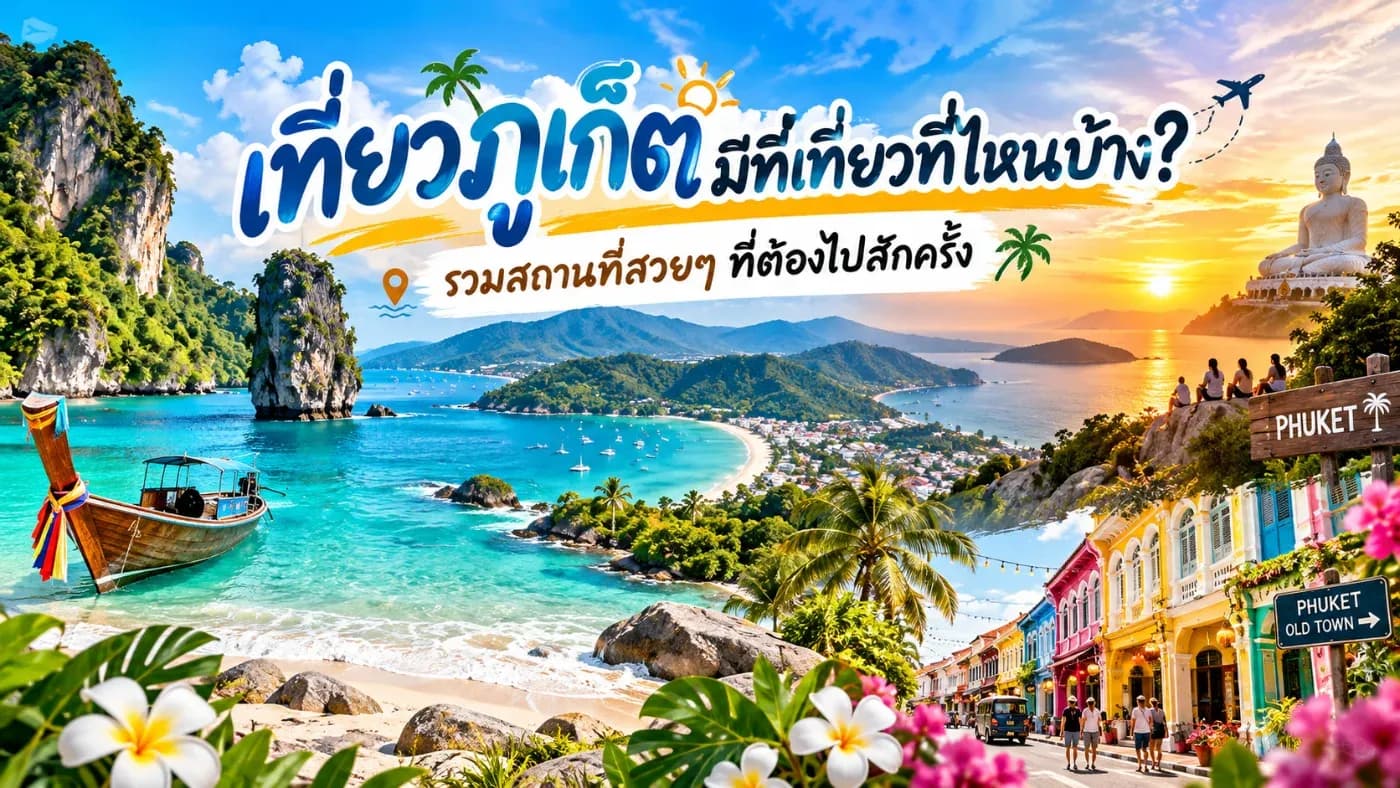 เที่ยวภูเก็ตมีที่เที่ยวที่ไหนบ้าง? รวม 12 สถานที่สวย ๆ ที่ต้องไปสักครั้งในชีวิต