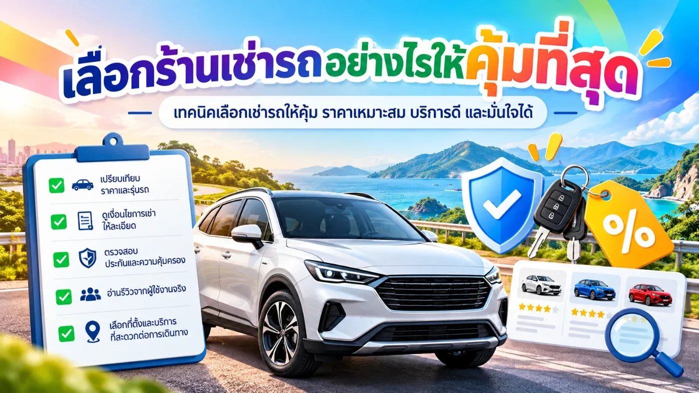 7 เทคนิคเช่ารถภูเก็ต ราคาประหยัด ปลอดภัย ไม่เสียเงินเกินจำเป็น