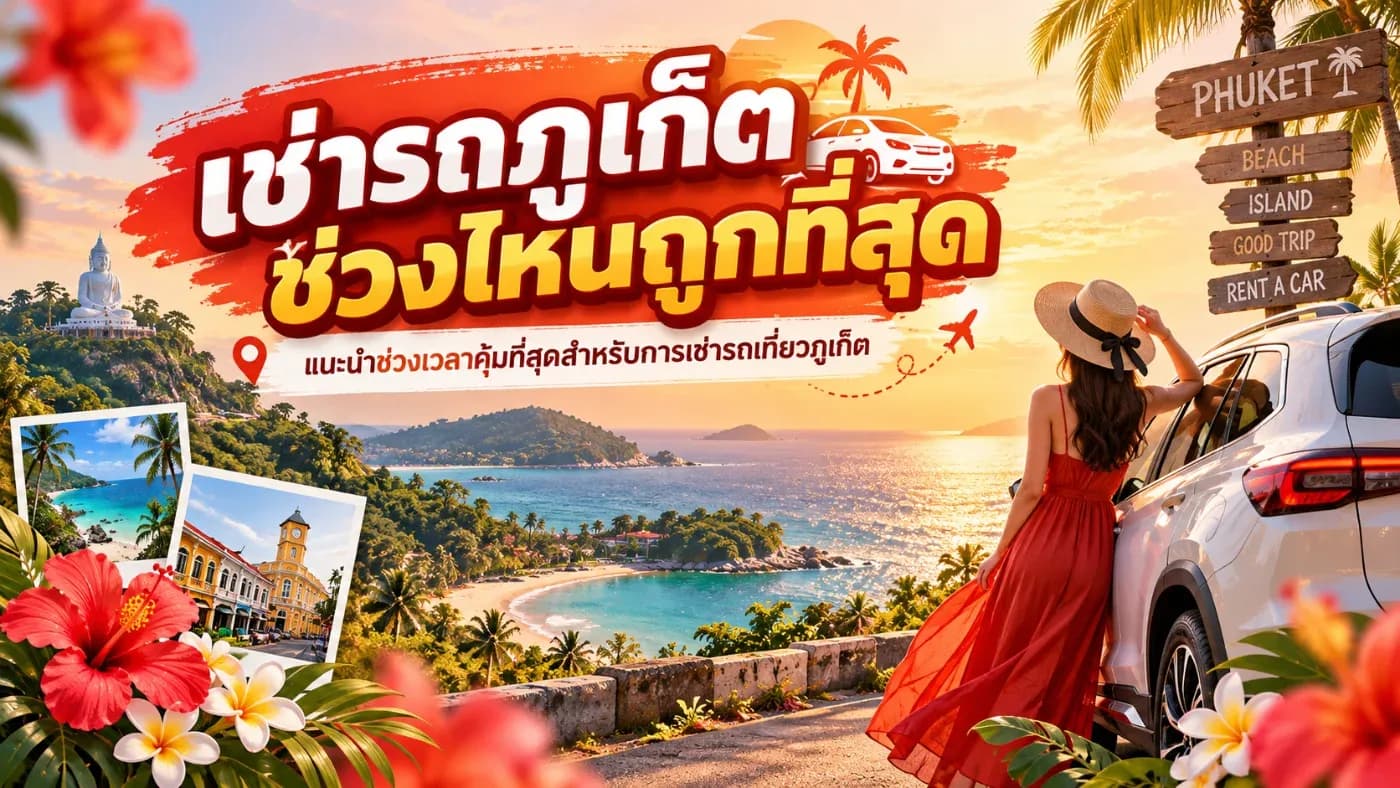 เช่ารถภูเก็ตช่วงไหนถูกที่สุด? เปิดเคล็ดลับเที่ยวภูเก็ตประหยัดกับต้นรถเช่าภูเก็ต