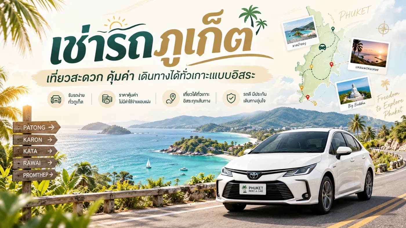 มาเที่ยวภูเก็ตทั้งที อย่าปล่อยให้การเดินทางเป็นอุปสรรคต่อความสนุก